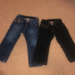 True religion bottoms size 2 kids.